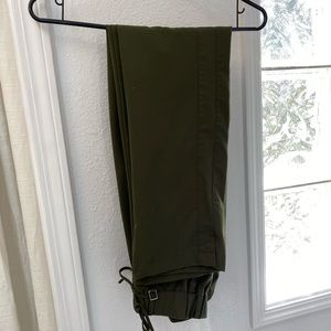 Olive green scrub pants